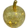 Generico MELA in vetro crack GIALLO con luce led 7x9 cm BOMBONIERA 1GNK