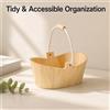 Secchio in legno per bagno , rustico, versatile ed ergonomico con