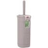 STEFANPLAST Portascopino WC in Plastica Domus Greige 11,5 x 11,5 x 40 cm