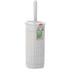 STEFANPLAST Portascopino WC in Plastica Domus Bianco Polvere 11,5 x 11,5 x 40 cm