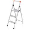 GIERRE BSA301 Scala Sgabello Mini Slimstep Light in Alluminio, 3 Gradini, Spesso