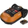 WORX WR148E Robot Landroid Classic PLUS tagliaerba per giardini fino a 800 mq con WLAN, Bluetooth e pedana galleggiante