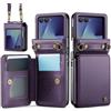 Custodia antifurto RFID CaseMe C22 viola per Samsung Galaxy Z Flip7
