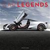 Graphique Calendario da parete 2024 Car Legends, 30,5 x 30,5 cm, carta spessa, organizer per casa e ufficio, grande griglia mensile, 3 lingue e festività contrassegnate, pagina di anteprima di 4 mesi