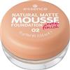 Essence cosmetics essence NATURAL MATTE MOUSSE FOUNDATION, N. 02 - Fondotinta effetto nude, opaciz