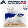 adidas Superstar Slip-On Cloud Bianco Bianco FW7052 Taglia Uomo