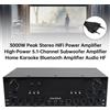 Topteng Bluetooth HiFi 2000W Stereo Power Amplificatore 5.1-Channel Subwoofer Amplifier`