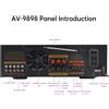 Artudatech Bluetooth HiFi 2000W Stereo Power Amplificatore 5.1-Channel Subwoofer Amplifier.