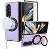 Custodia pelle con supporto girevole e pellicola MagSafe per Galaxy Z Fold4