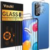 Vauki 6 Pezzi Pellicola Protettiva per Xiaomi Redmi Note 11/Note 11S 6.43", 3 Fo