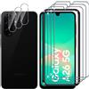 Lutree per Samsung Galaxy A26 5G Vetro Temperato, 3+3 Pezzi Pellicola Protettiva