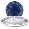 Home Royal Norfolk Dream Servizio Tavola, 18 Piatti, Porcellana, Blu e Bianco