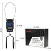 Bicycle Electronic Crane Scale Bilancia Elettronica Bicicletta con Doppio Gancio Design per Protezione Antigraf