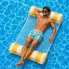 Amaca Gonfiabile Da Piscina 130X70 Cm - Materassino Mare Con Schienale, Facile