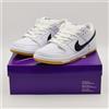 Nike CD2563-101 Nike Dunk Low SB White Gum Black Gum Light Brown (uomo)