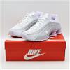 Nike HF5076-100 Nike Shox R4 bianco e platino metallizzato (donna)