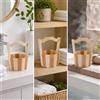 Secchio in legno per bagno , contenitore multiuso per accessori da