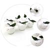 30pcs Christmas Eve Apple Cipant Christmas Tree Pendant Festival Props (White)