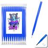 SEND UP 12 Ricariche BLU Pilot Friction compatibile XXL per penna gel cancellabile punta