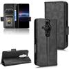 Custodia in pelle nera a triangolo per Sony Xperia Pro-I - Design simmetrico