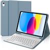 Iveoppe Tastiera per iPad A16 11 Generazione 11" 2025/10 Generazione 2022 10.9" | Cover