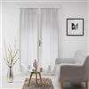 Douceur d'Intérieur Milza - Coppia Dritta Passante, 2 x 70 x 200 cm, Colore: Grigio