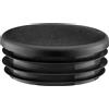 EMFA Tappo alettato tondo 40 mm Nero 4 pezzi - Tappi a lamelle rotondi 40mm per
