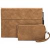 Custodia Protettiva in Pelle per Microsoft Surface Go 1/2/3 con Alimentatore Mar