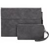 Custodia Protettiva in Pelle per Microsoft Surface Go 1/2/3 con Alimentatore Gri