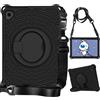 Custodia Silicone Protettiva Nera per Huawei MediaPad T5 Spider King
