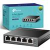 TP-Link TL-SG1005LP 5 Port Gigabit PoE Switch, 4× Gigabit PoE+ Ports, 802.3af/at