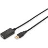 ‎Digitus DIGITUS Cavo di prolunga USB 2.0 attivo - Cavo ripetitore - USB A maschio a USB