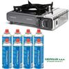CAMPINGAZ CAMP BISTRÒ 3 FORNELLO A GAS DA CAMPEGGIO CON 8 CARTUCCE GAS CP250
