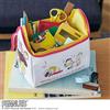 Takarajimasha Snoopy Peanuts House shape Multiuso Storage Pouch Bag 75th ANNIVERSARY DSGN