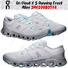 On Cloud X 5 Running Frost Alloy 3MG30080714 taglia uomo