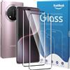 2 Pezzi 3D Vetro Temperato per Honor Magic 7 Lite 5G Pellicola Prottetiva,Anti G