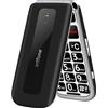 artfone F20 Nero - Telefono Cellulare per Anziani丨GSM Flip Telefoni Cellulari co