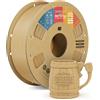 OVERTURE Matte PLA Filamento 1,75 mm Legno 1kg Naturale matt | Opaco PLA - Neatl