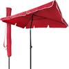 Does not apply ® Ombrellone Da Giardino Rettangolare, Parasole Da Balcone, 200 X 125 Cm, Rosso