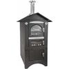 Clementi Forno a Legna Portatile Ruote e Camera di Cottura Antracite Smart Fecon