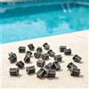 25 Recinzione Grigia Per Piscina Deck Manicotto Inserti Silicone Per