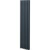 MONSTERSHOP Radiatore a colonna ovale - 1800mm x 360mm - Grigio Antracite