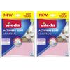 Vileda Actifibre Soft Universale, Panno in microfibra, Pulizia senza aloni, Ecce