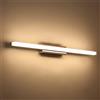 Klighten Lampada Specchio Bagno 14W 60cm Bianco Caldo 3000K, Color Cromo | Allum