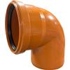 Pes srl Curva per fognatura Ø 125 mm 90° con guarnizione o ring UNI EN 1401