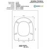 ACB Copriwater Keramag MANGO NERO Sedile Wc Coprivaso Asse Cerniera Rallentata