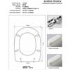 ACB/COLBAM Copriwater Flaminia SPIN NERO Cerniera Rallentata Soft Close