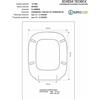 ACB/COLBAM Copriwater Flaminia SPRINT NERO Cerniera Rallentata Soft Close