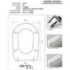 ACB/COLBAM Copriwater Flaminia EFI - MB NOCE MASSELLO Cerniera Rallentata Soft Close