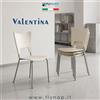 SEDIA SEDIE BAR CASA RISTORANTE VALENTINA IMPILABILE PANNA Alluminio